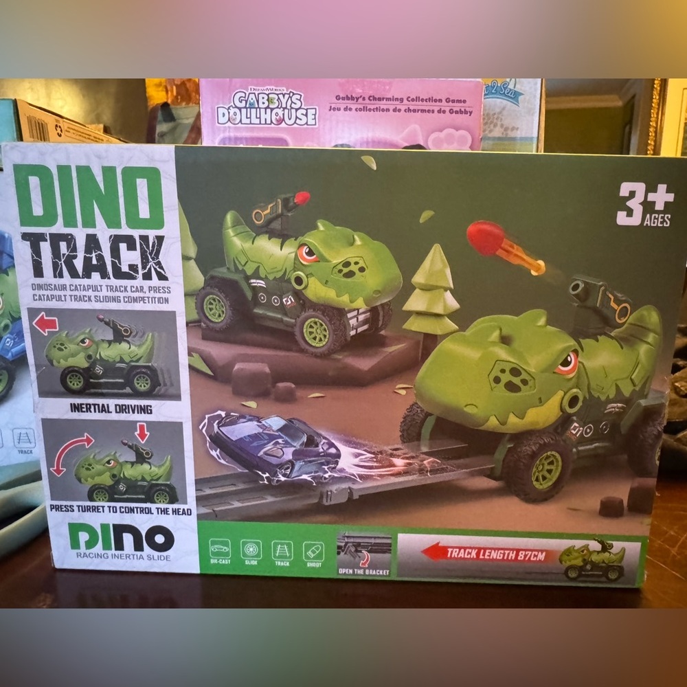 Dino Track Dinosaur Catapult Car Track Set Toy (Ages 3+) - Picture 2 of 2